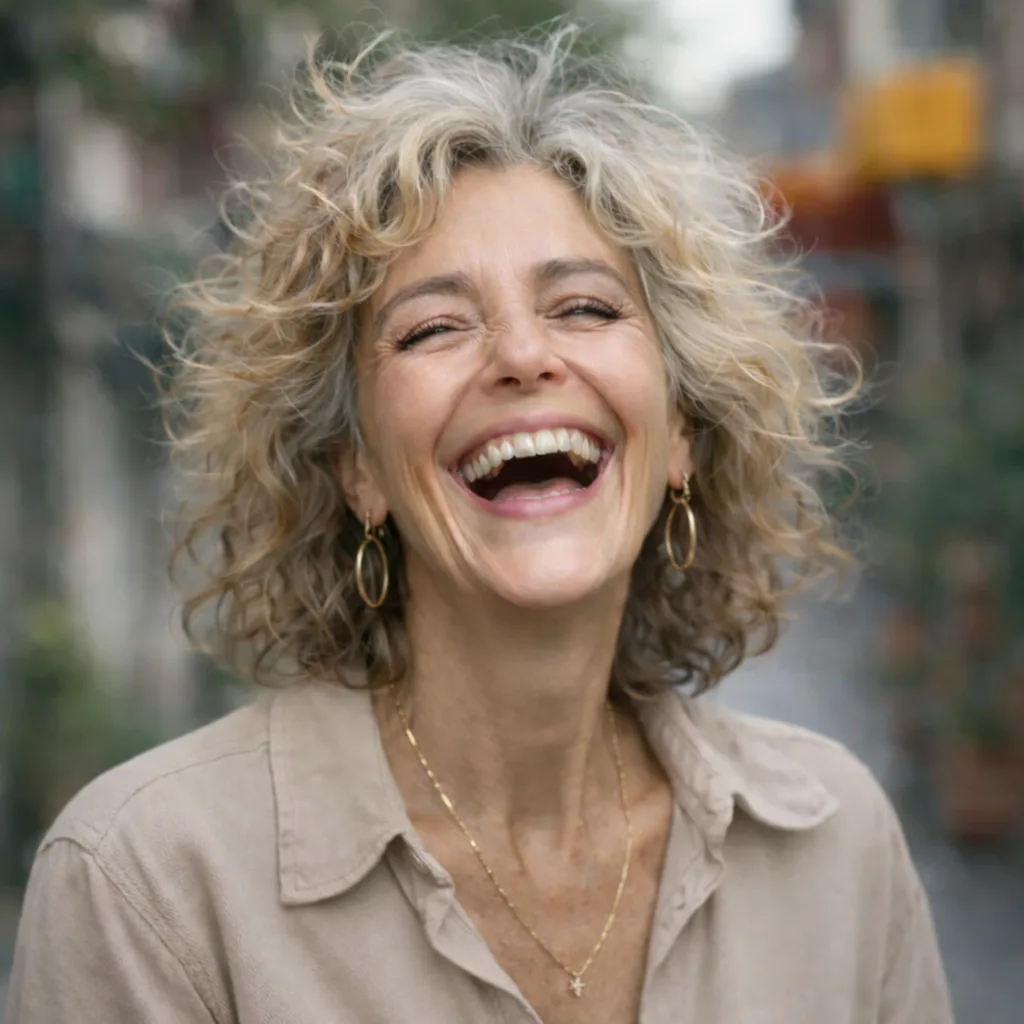 Woman with immediate load dental implants smiling in Valencia